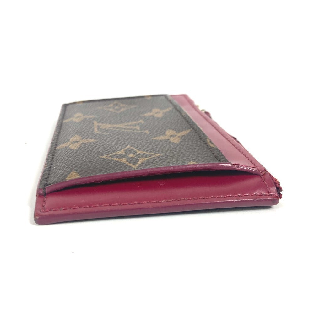 LOUIS VUITTON Coin case M67889 Monogram canvas Brown Monogram Porto Cult Zip Women Used Authentic