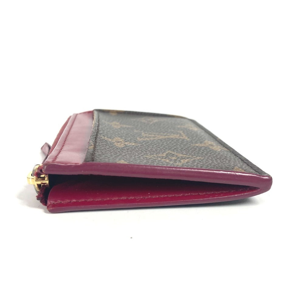 LOUIS VUITTON Coin case M67889 Monogram canvas Brown Monogram Porto Cult Zip Women Used Authentic