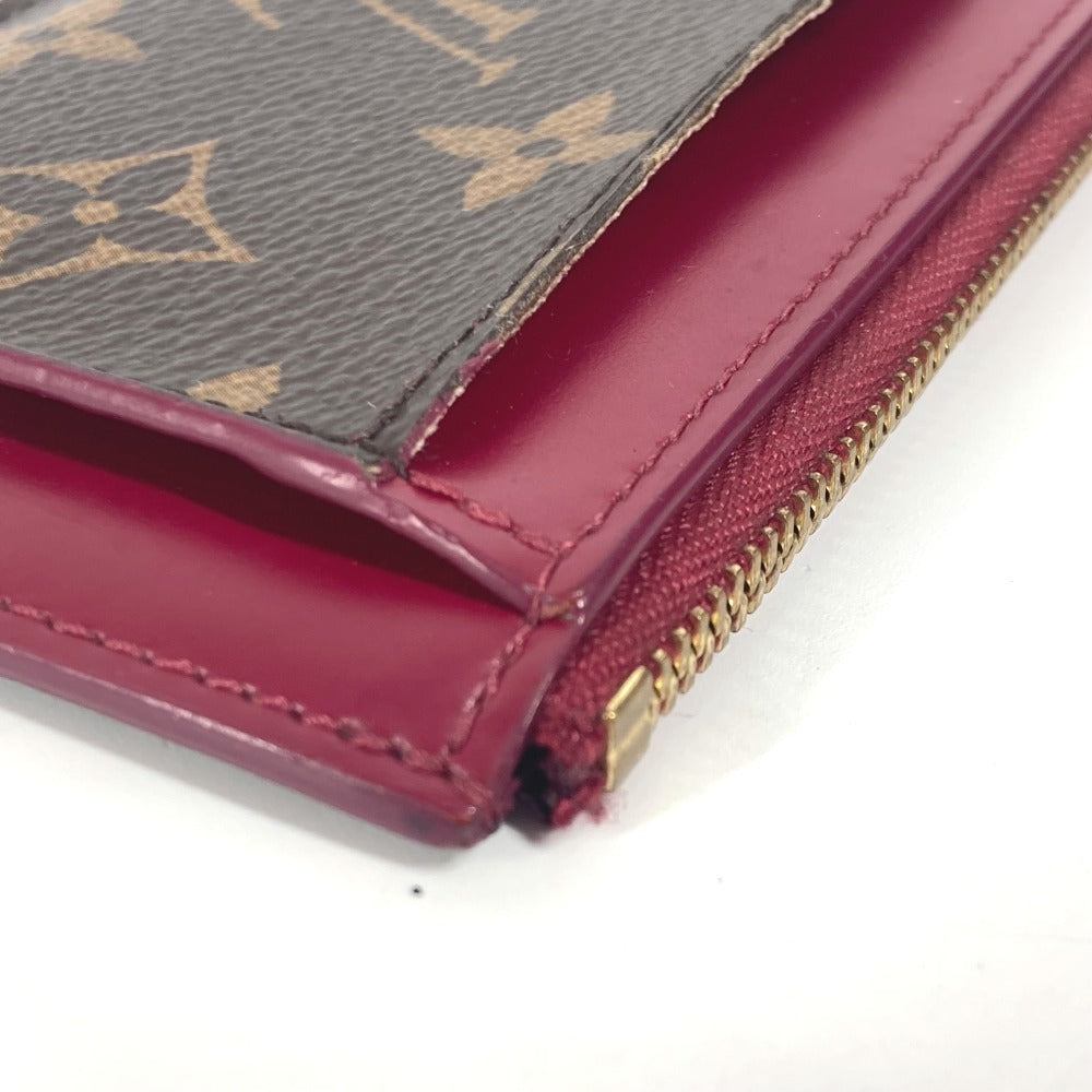 LOUIS VUITTON Coin case M67889 Monogram canvas Brown Monogram Porto Cult Zip Women Used Authentic