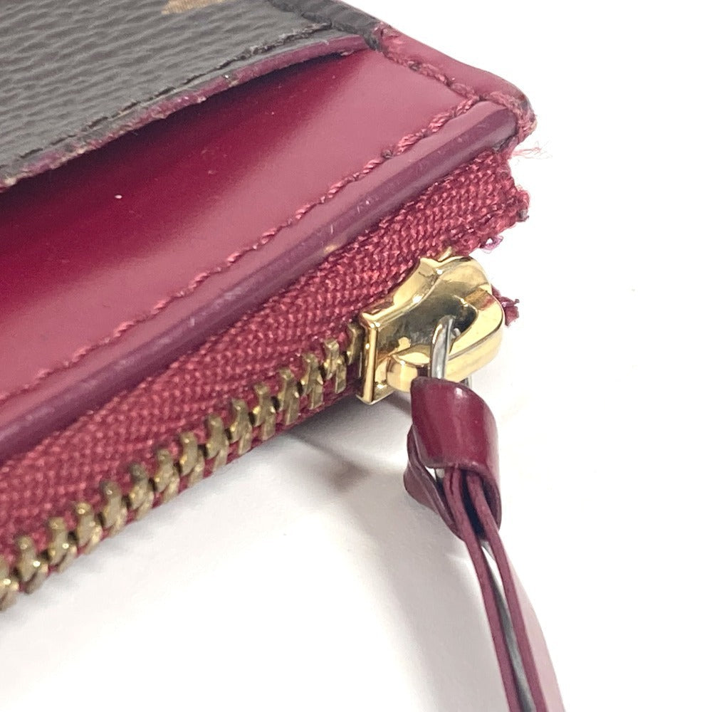 LOUIS VUITTON Coin case M67889 Monogram canvas Brown Monogram Porto Cult Zip Women Used Authentic