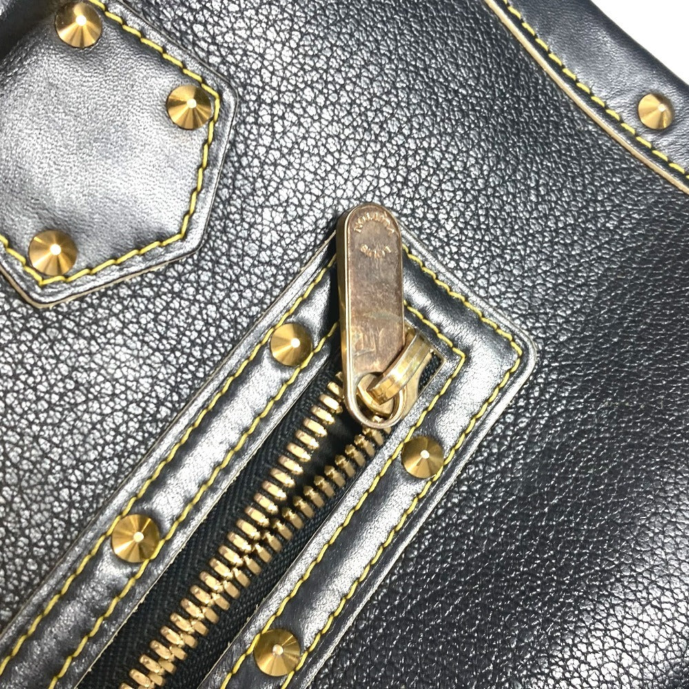 LOUIS VUITTON Tote Bag M91812 Suhari leather black Suhari Faburo Studs Women Used Authentic