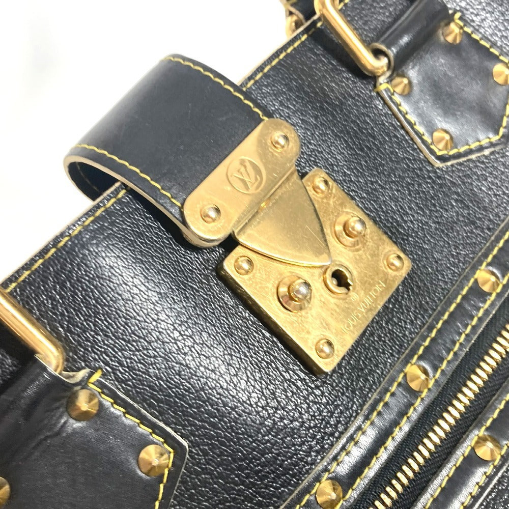 LOUIS VUITTON Tote Bag M91812 Suhari leather black Suhari Faburo Studs Women Used Authentic
