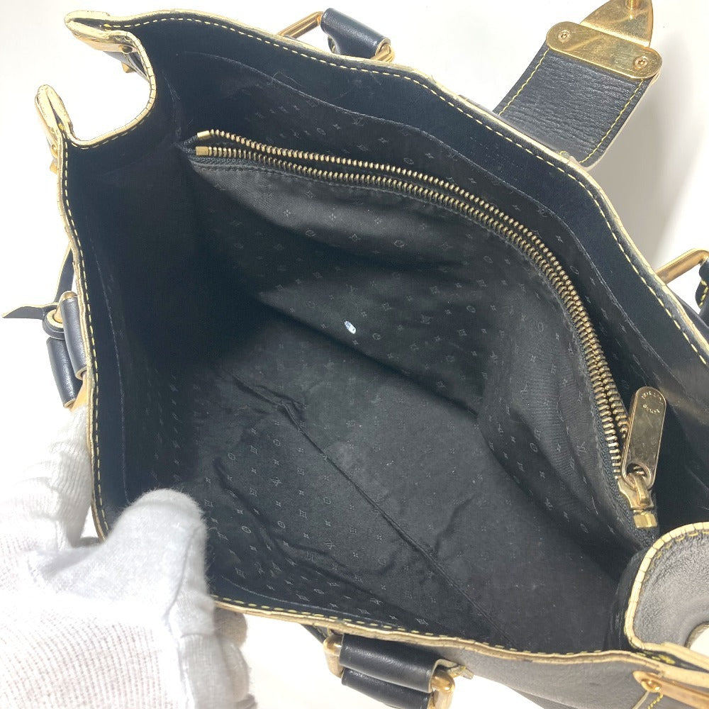 LOUIS VUITTON Tote Bag M91812 Suhari leather black Suhari Faburo Studs Women Used Authentic