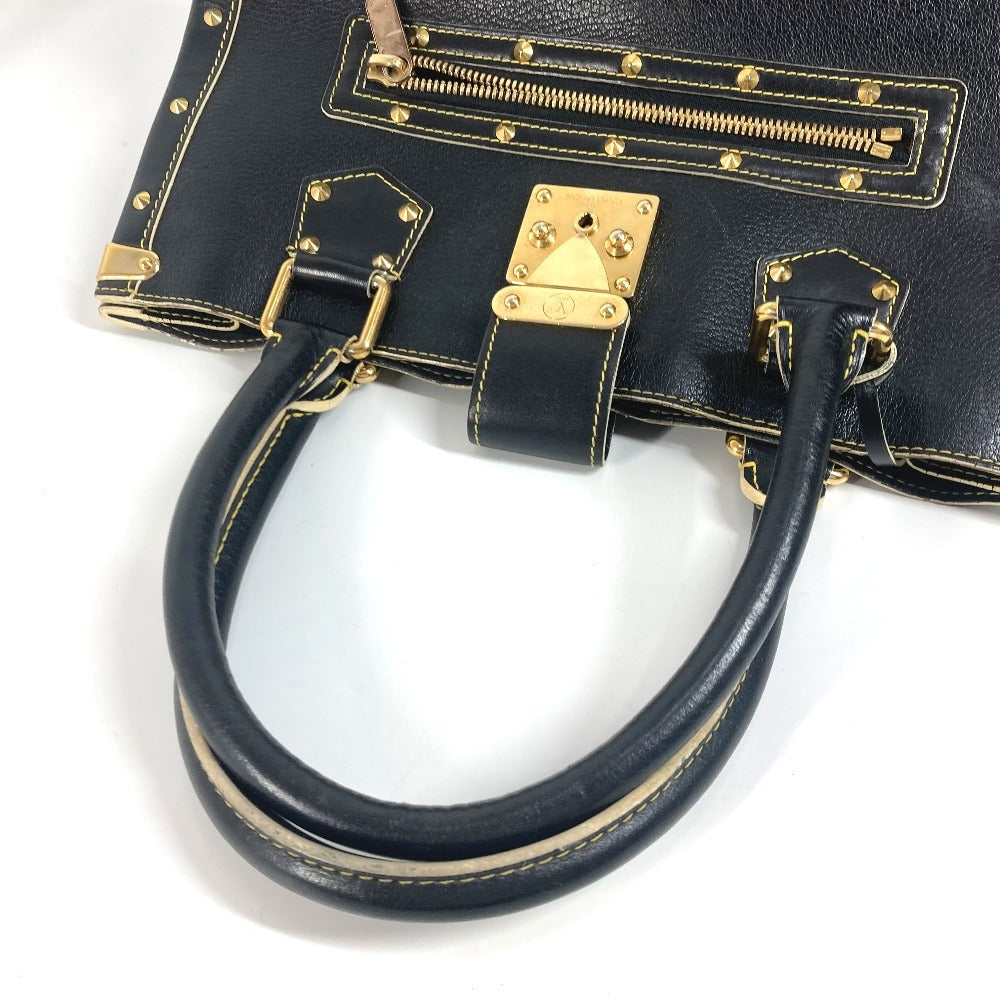 LOUIS VUITTON Tote Bag M91812 Suhari leather black Suhari Faburo Studs Women Used Authentic