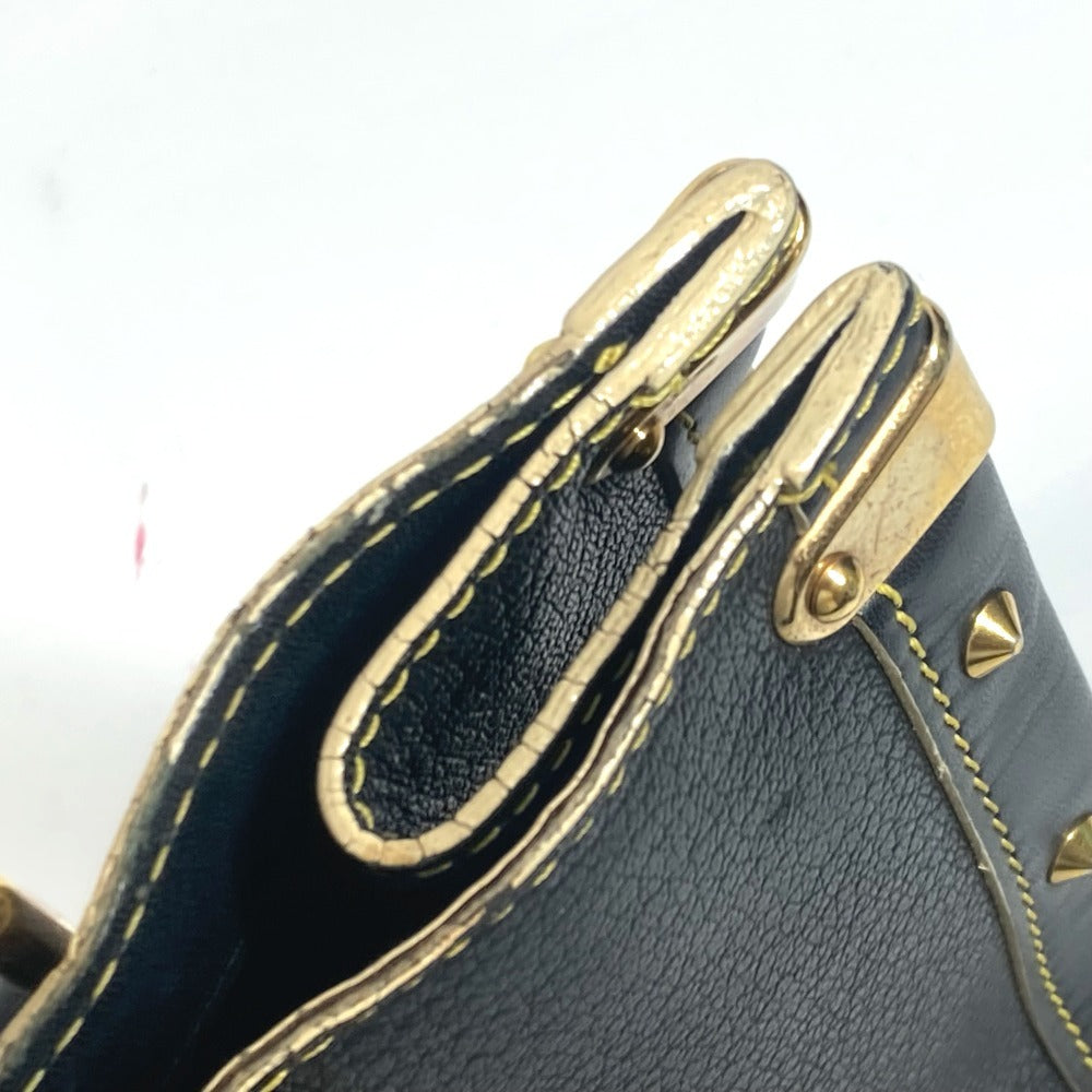 LOUIS VUITTON Tote Bag M91812 Suhari leather black Suhari Faburo Studs Women Used Authentic