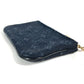 LOUIS VUITTON Coin case M92436 Monogram Mini-LinCanvas blue Monogram mini run Pochette cree mens(Unisex) Used Authentic