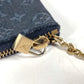 LOUIS VUITTON Coin case M92436 Monogram Mini-LinCanvas blue Monogram mini run Pochette cree mens(Unisex) Used Authentic