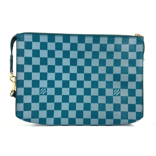 LOUIS VUITTON Shoulder Bag N41310 PVC / Leather green Damier color module unisex(Unisex) Used Authentic