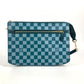 LOUIS VUITTON Shoulder Bag N41310 PVC / Leather green Damier color module unisex(Unisex) Used Authentic