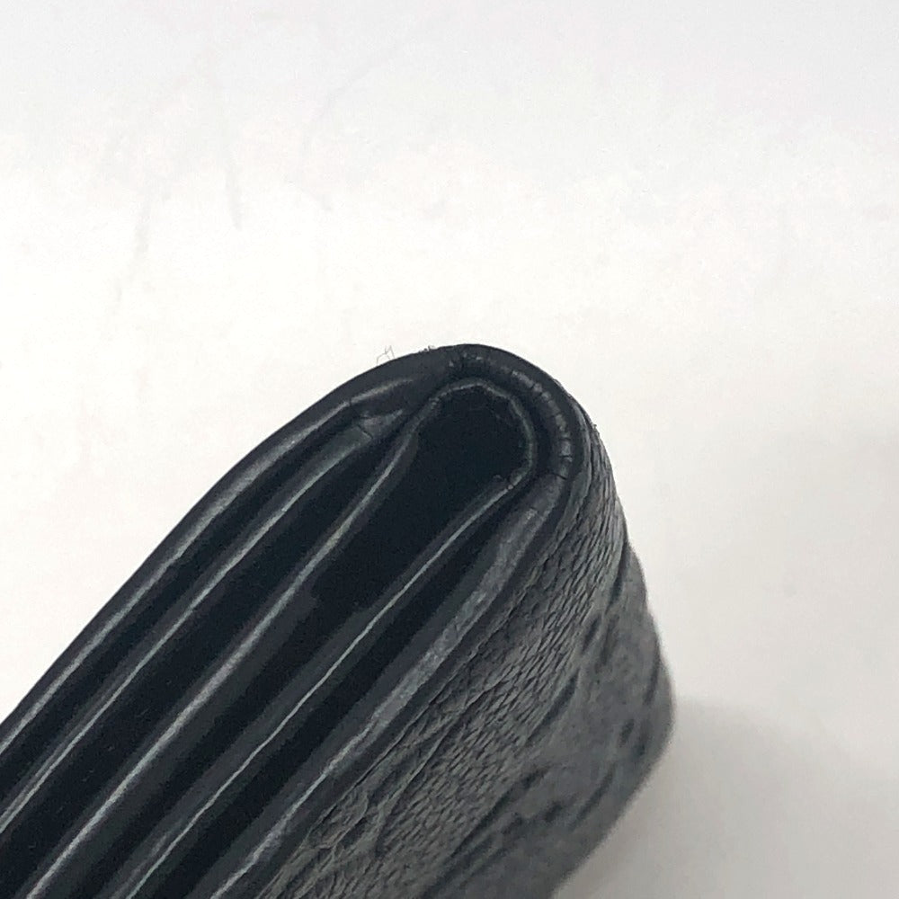 LOUIS VUITTON Trifold wallet M62935 Monogram Ann Platt Leather black Portefeuille Zoe Women Used Authentic