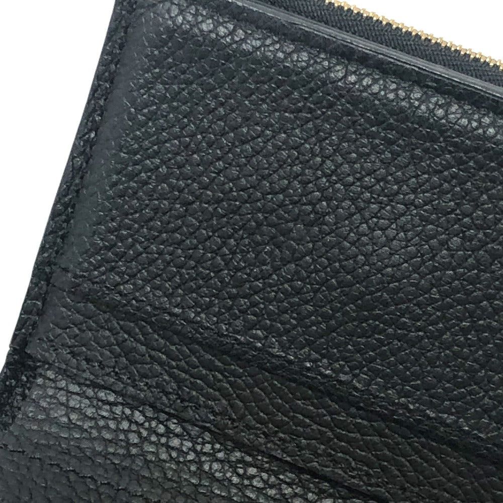 LOUIS VUITTON Trifold wallet M62935 Monogram Ann Platt Leather black Portefeuille Zoe Women Used Authentic
