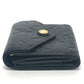 LOUIS VUITTON Trifold wallet M62935 Monogram Ann Platt Leather black Portefeuille Zoe Women Used Authentic