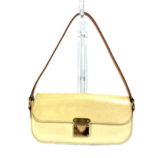 LOUIS VUITTON Shoulder Bag M91507 Monogram Vernis white Monogram Vernis Malibu street Women Used Authentic
