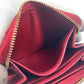 LOUIS VUITTON Coin case M91720 Monogram Vernis Red Monogram Vernis Ray Yule Zip around purse