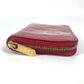 LOUIS VUITTON Coin case M91720 Monogram Vernis Red Monogram Vernis Ray Yule Zip around purse