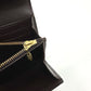 LOUIS VUITTON Long Wallet Purse M90152 Monogram Vernis Brown Portefeuille Sara Women Used Authentic