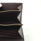 LOUIS VUITTON Long Wallet Purse M90152 Monogram Vernis Brown Portefeuille Sara Women Used Authentic
