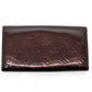 LOUIS VUITTON Long Wallet Purse M90152 Monogram Vernis Brown Portefeuille Sara Women Used Authentic