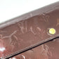 LOUIS VUITTON Long Wallet Purse M90152 Monogram Vernis Brown Portefeuille Sara Women Used Authentic