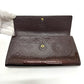LOUIS VUITTON Long Wallet Purse M90152 Monogram Vernis Brown Portefeuille Sara Women Used Authentic