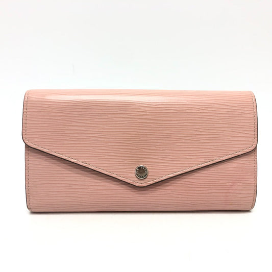 LOUIS VUITTON Long Wallet Purse M61216 Epi Leather pink Epi Portefeuille Sarah Women Used Authentic