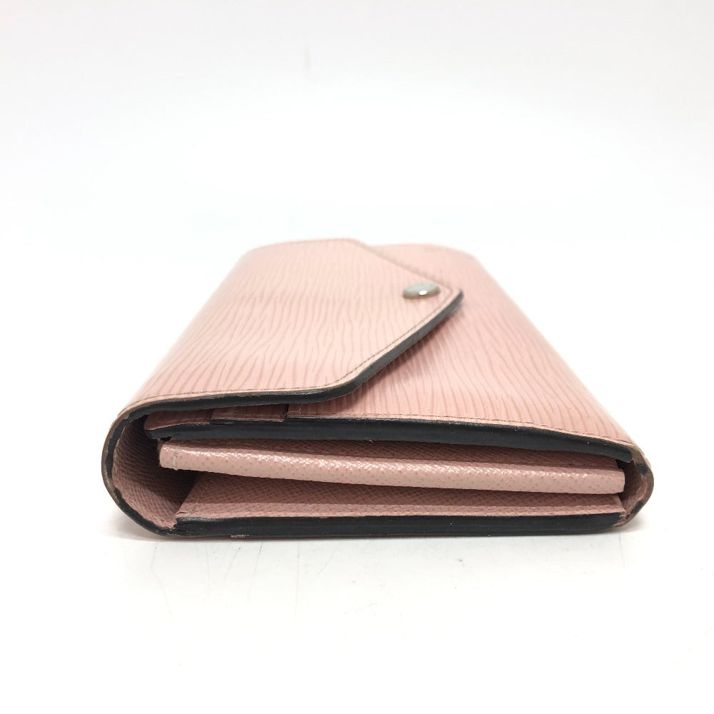 LOUIS VUITTON Long Wallet Purse M61216 Epi Leather pink Epi Portefeuille Sarah Women Used Authentic