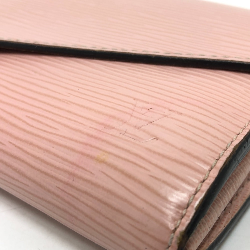 LOUIS VUITTON Long Wallet Purse M61216 Epi Leather pink Epi Portefeuille Sarah Women Used Authentic