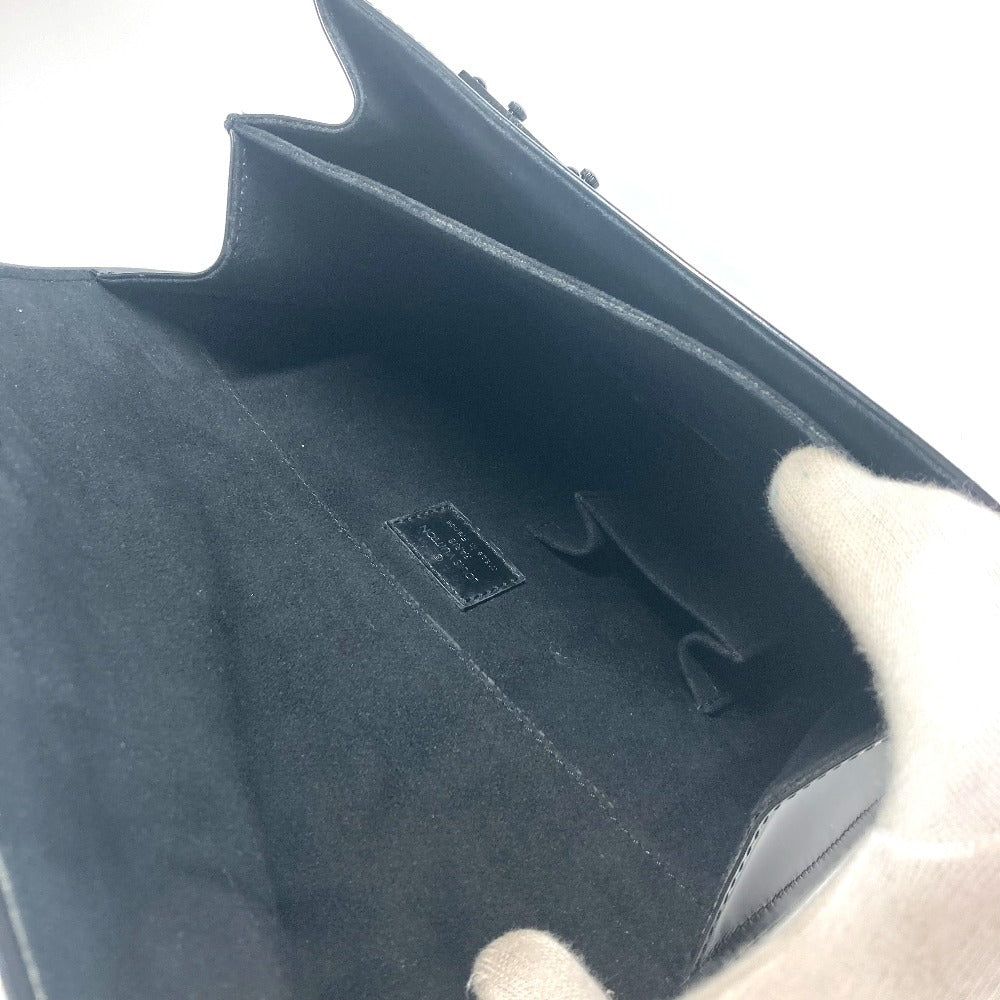LOUIS VUITTON Handbag M92810 Monogram mat leather black Monogram mat Op Art Squarely Women Used Authentic
