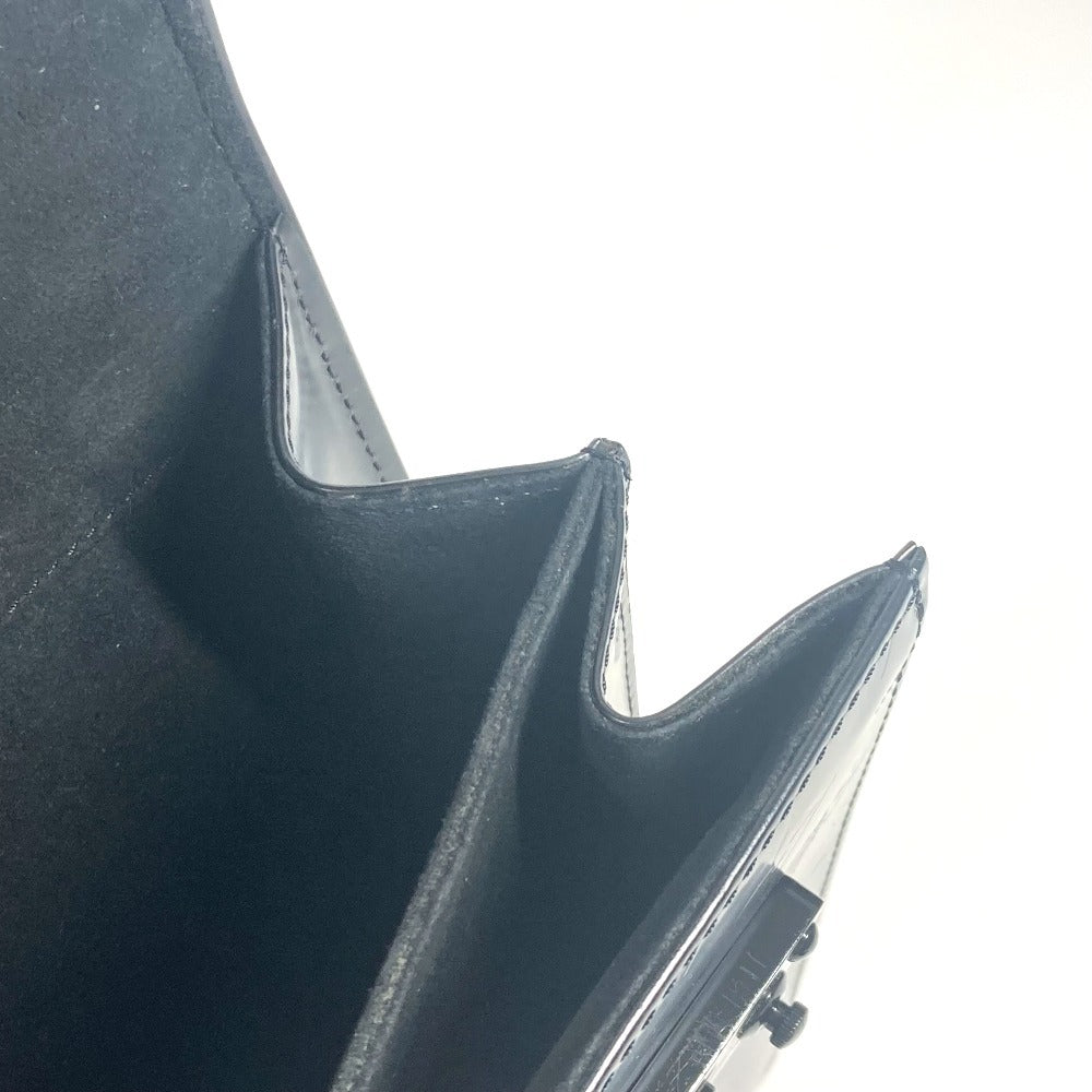 LOUIS VUITTON Handbag M92810 Monogram mat leather black Monogram mat Op Art Squarely Women Used Authentic