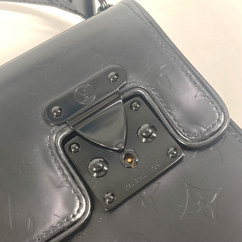 LOUIS VUITTON Handbag M92810 Monogram mat leather black Monogram mat Op Art Squarely Women Used Authentic