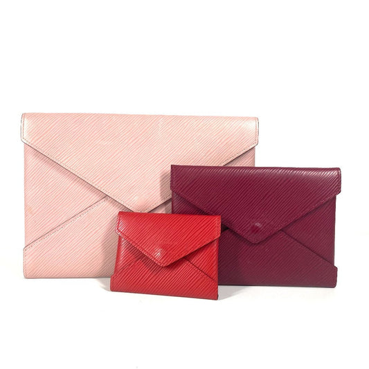 LOUIS VUITTON Clutch bag M62457 Epi Leather pink Epi Pochette Kirigami Women Used Authentic