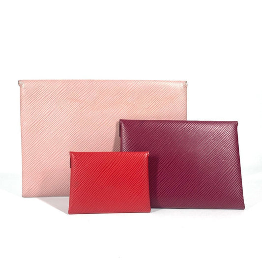 LOUIS VUITTON Clutch bag M62457 Epi Leather pink Epi Pochette Kirigami Women Used Authentic