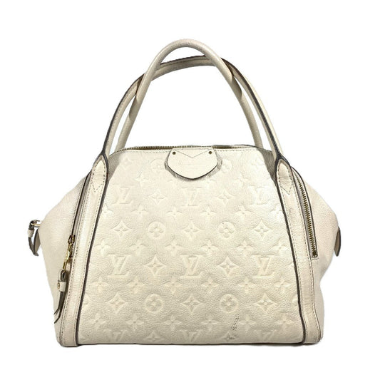 LOUIS VUITTON Handbag M41039 Monogram Ann Platt Leather white Monogram Ann Platt Male MM Women Used Authentic