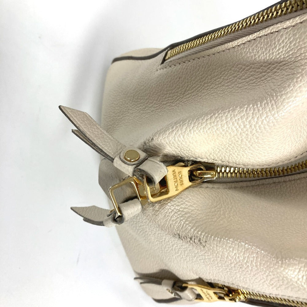 LOUIS VUITTON Handbag M41039 Monogram Ann Platt Leather white Monogram Ann Platt Male MM Women Used Authentic