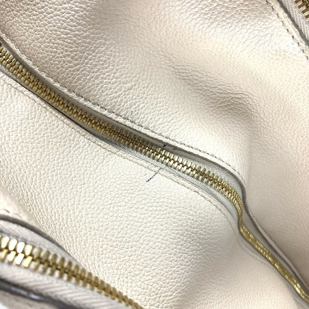 LOUIS VUITTON Handbag M41039 Monogram Ann Platt Leather white Monogram Ann Platt Male MM Women Used Authentic