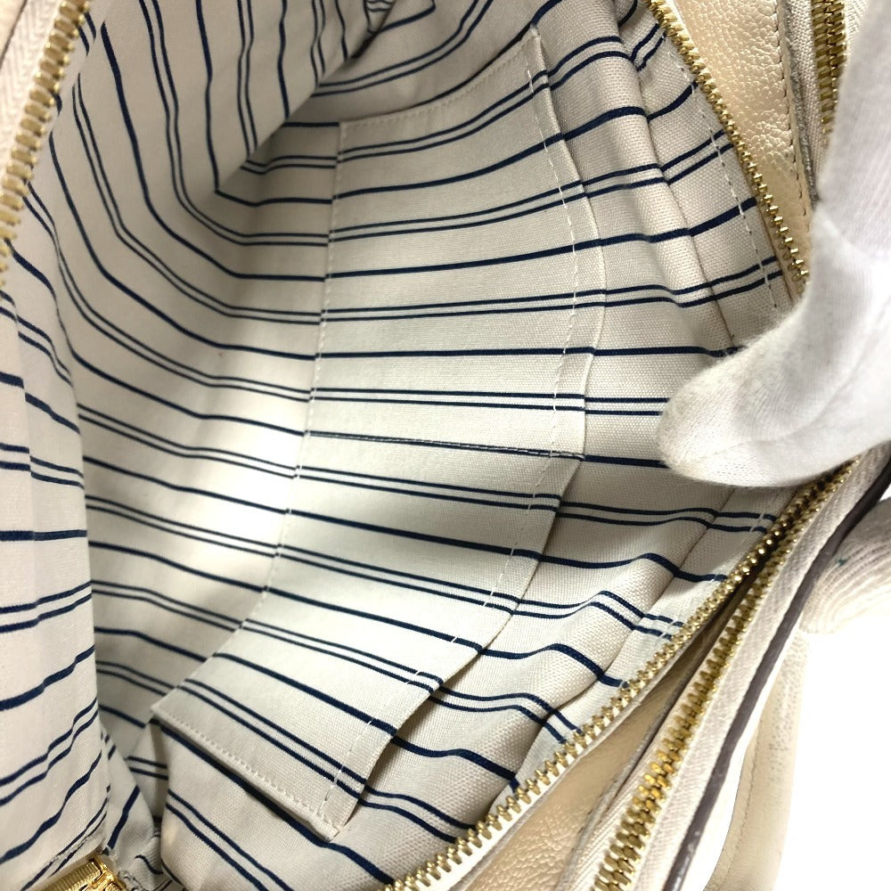LOUIS VUITTON Handbag M41039 Monogram Ann Platt Leather white Monogram Ann Platt Male MM Women Used Authentic