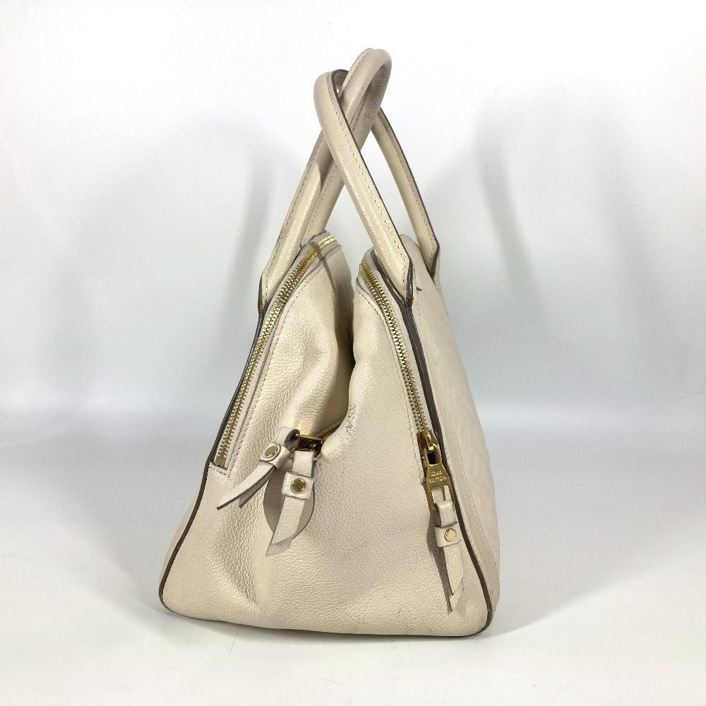 LOUIS VUITTON Handbag M41039 Monogram Ann Platt Leather white Monogram Ann Platt Male MM Women Used Authentic