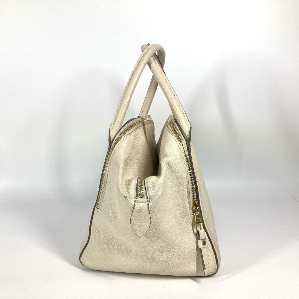 LOUIS VUITTON Handbag M41039 Monogram Ann Platt Leather white Monogram Ann Platt Male MM Women Used Authentic