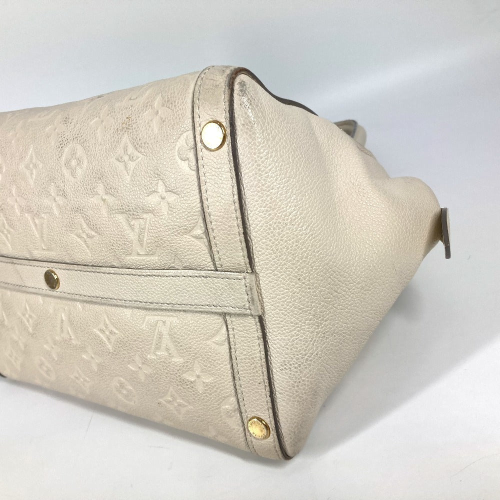 LOUIS VUITTON Handbag M41039 Monogram Ann Platt Leather white Monogram Ann Platt Male MM Women Used Authentic