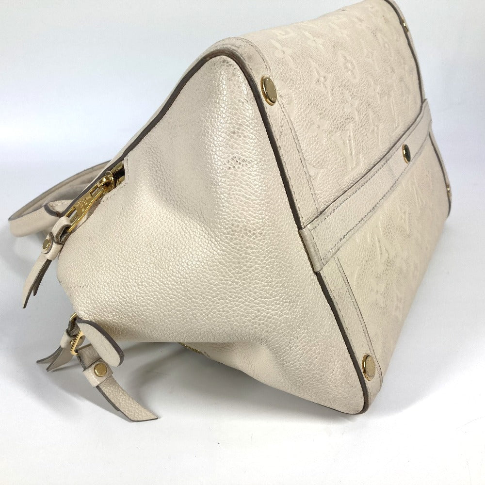 LOUIS VUITTON Handbag M41039 Monogram Ann Platt Leather white Monogram Ann Platt Male MM Women Used Authentic
