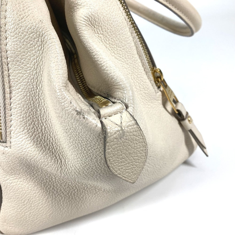 LOUIS VUITTON Handbag M41039 Monogram Ann Platt Leather white Monogram Ann Platt Male MM Women Used Authentic