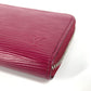LOUIS VUITTON Coin case M60383 Epi Leather pink Epi Zippy coin purse Women Used Authentic