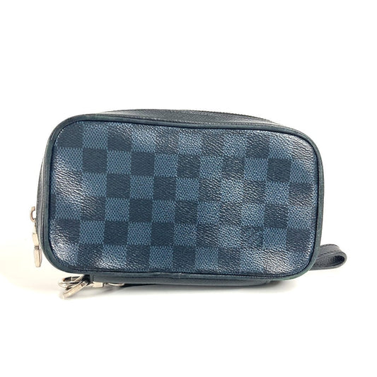 LOUIS VUITTON Clutch bag N63504 Damier Cobalt Canvas Navy Damier Cobalt Portefeuille Zippy Soft unisex(Unisex) Used Authentic