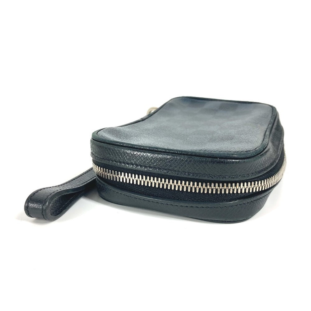 LOUIS VUITTON Clutch bag N63504 Damier Cobalt Canvas Navy Damier Cobalt Portefeuille Zippy Soft unisex(Unisex) Used Authentic
