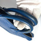 LOUIS VUITTON Business bag N41328 Damier Anfini Leather blue Damier Anfini Porto de Cumanjour PDJ mens Used Authentic