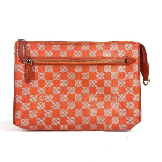 LOUIS VUITTON Shoulder Bag N41312 Damier canvas Orange Damier color module Women Used Authentic