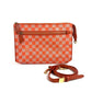 LOUIS VUITTON Shoulder Bag N41312 Damier canvas Orange Damier color module Women Used Authentic