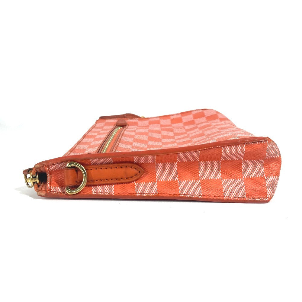 LOUIS VUITTON Shoulder Bag N41312 Damier canvas Orange Damier color module Women Used Authentic