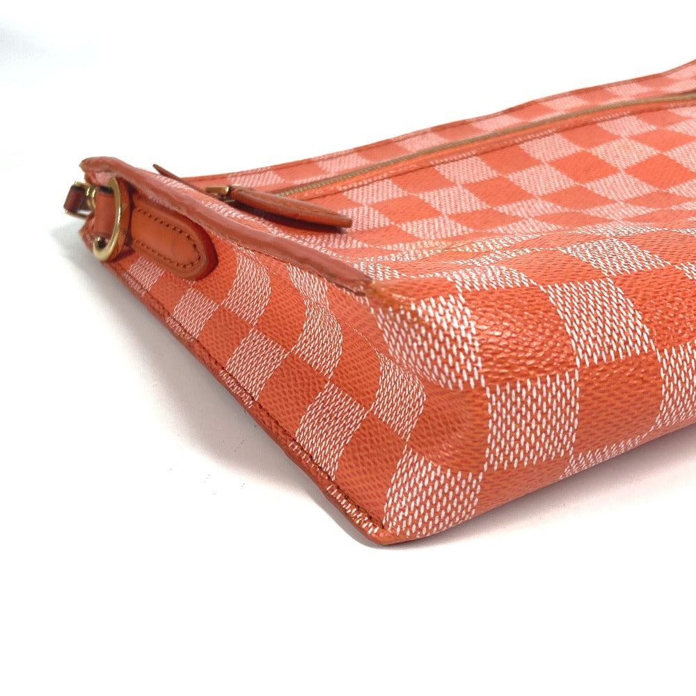 LOUIS VUITTON Shoulder Bag N41312 Damier canvas Orange Damier color module Women Used Authentic
