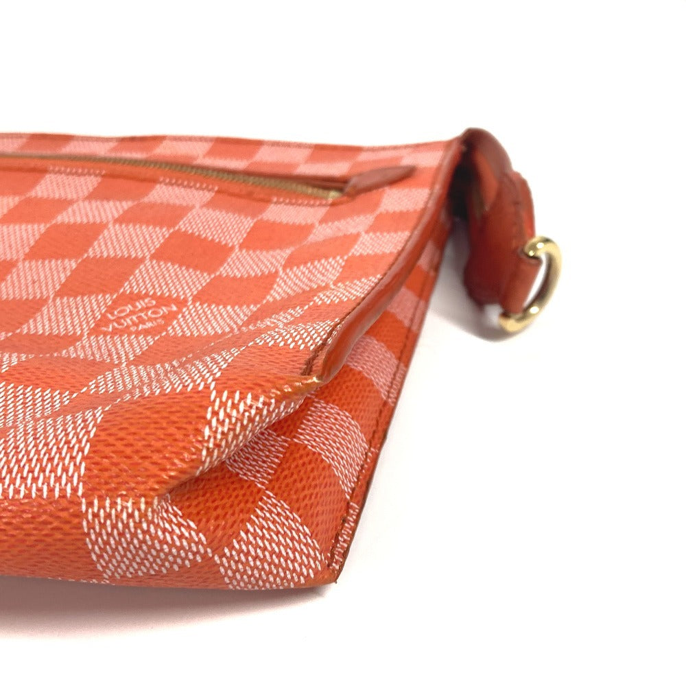 LOUIS VUITTON Shoulder Bag N41312 Damier canvas Orange Damier color module Women Used Authentic